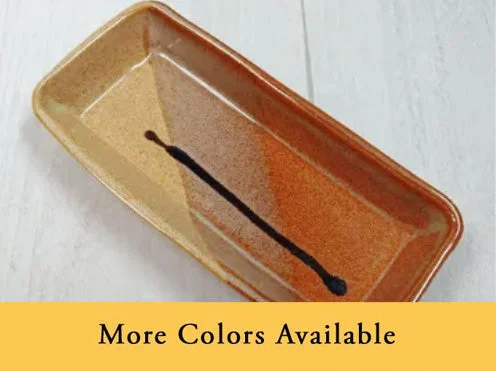 colorful dinnerware for special occasions-Stoneware Butter Dish by Maggy Ames