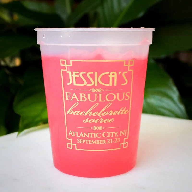 custom travel mugs for tea-Destination Bachelorette Soiree Color Changing Cups