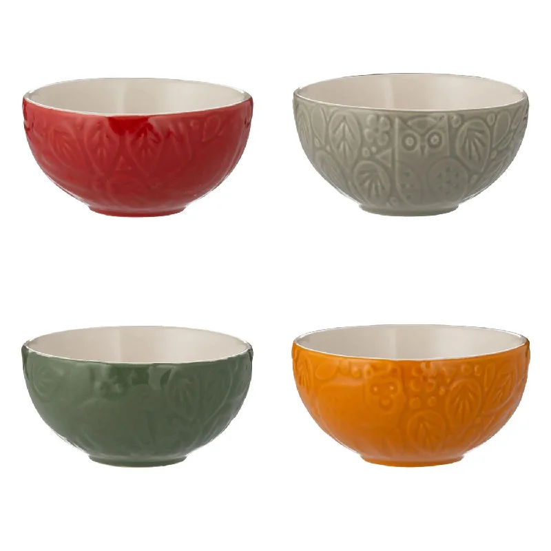 lightweight dinnerware for travel-Mason Cash In the Forest Prep Bowls - 4/set