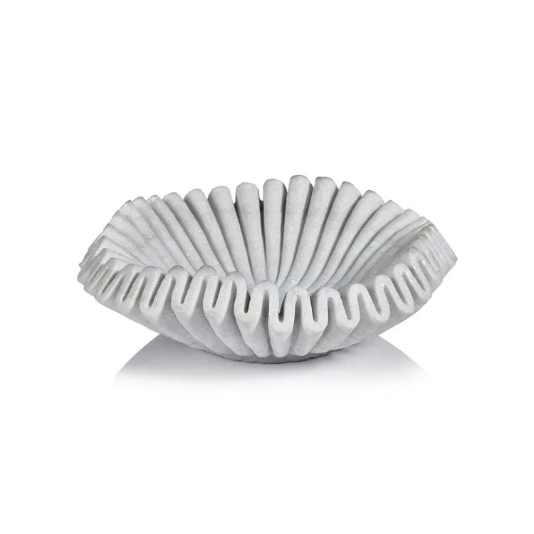 travel-friendly plastic dinnerware-Free- Form Swirl Marble Decorative Bowl