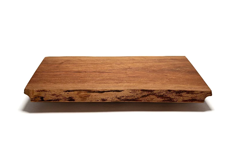 dishwasher-safe dinner plates for parties-Double Live Edge Thick Wood Cutting Board and Presentation Board