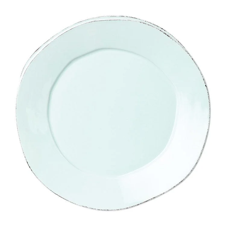 stainless steel dinnerware set for 6-Lastra Dinner Plate - Aqua