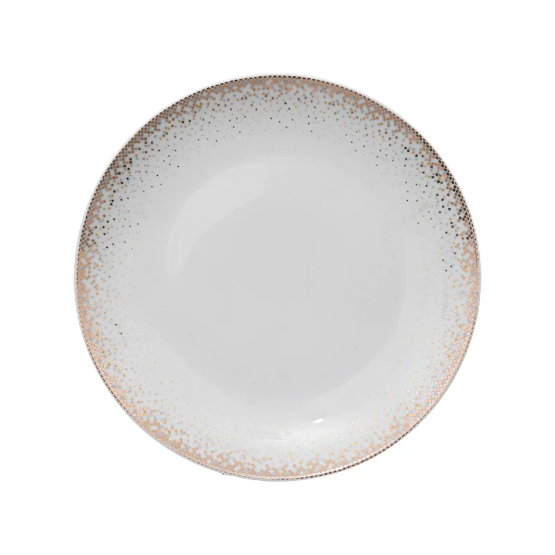 stackable plates and bowls set-Secret de Gourmet Constellation Dessert Plate White