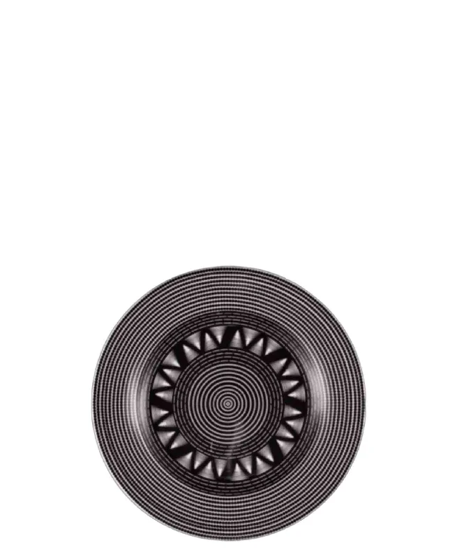 artistic dinnerware sets-Chaka Chaka Homeware Side Plate - Black & White