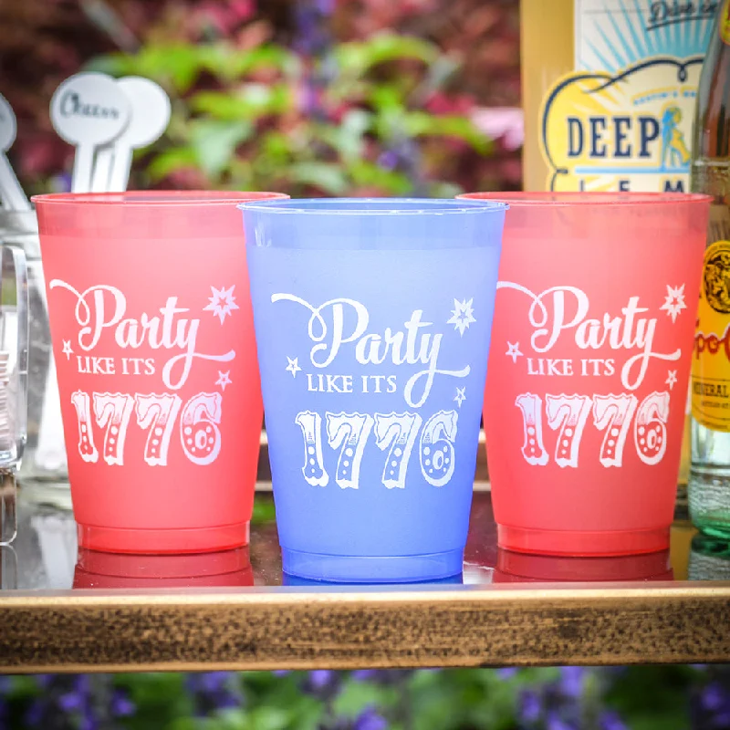 unique mugs for dinner parties-4th of July Color Shatterproof Cups