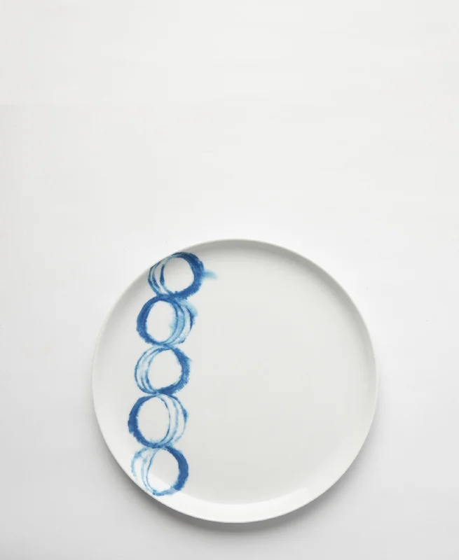 budget-friendly dinnerware-Jenna Clifford Jinshi Side Plate 22cm - White & Blue