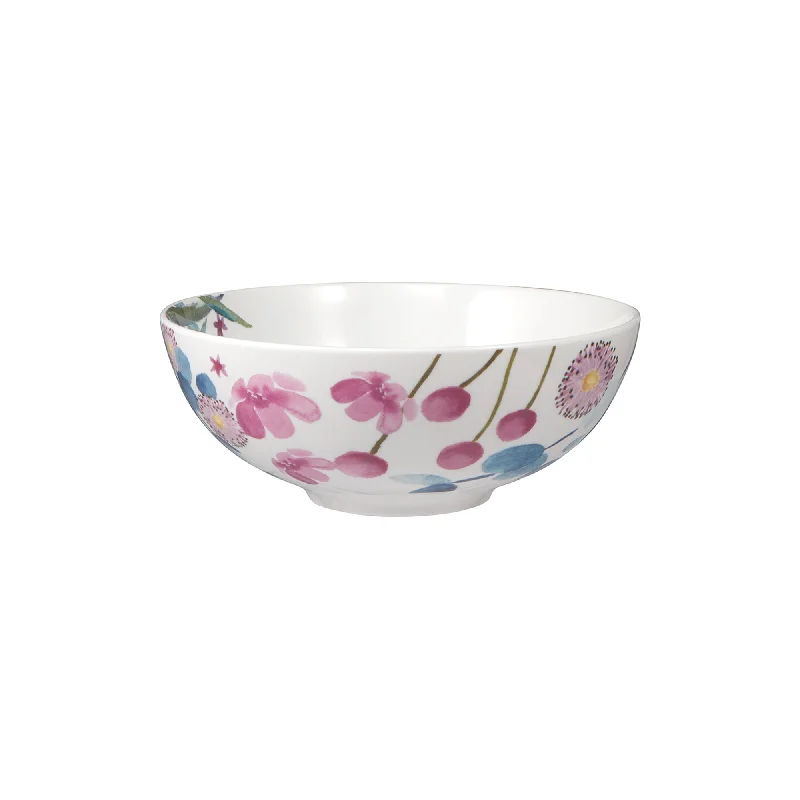 luxury dinnerware for formal dining events-Maxwell & Williams Eucalyptus Bloom 16cm Coupe Bowl White