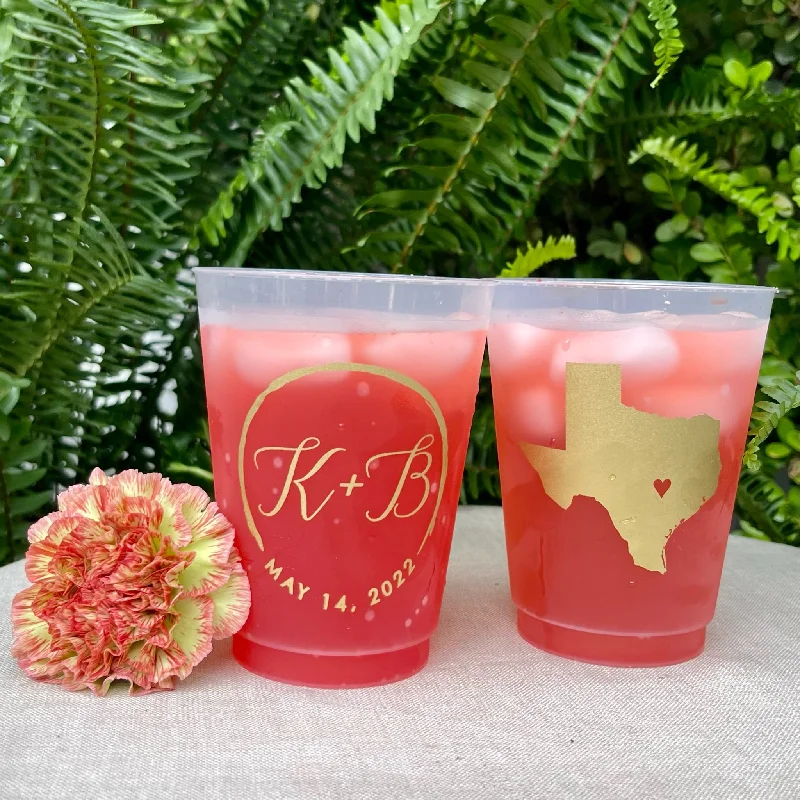 personalized mugs for mom-Personalized Texas Shatterproof Cups