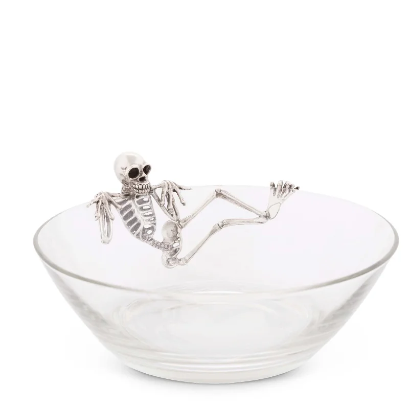 dinnerware set with serving bowls-Skeleton Candy Dish