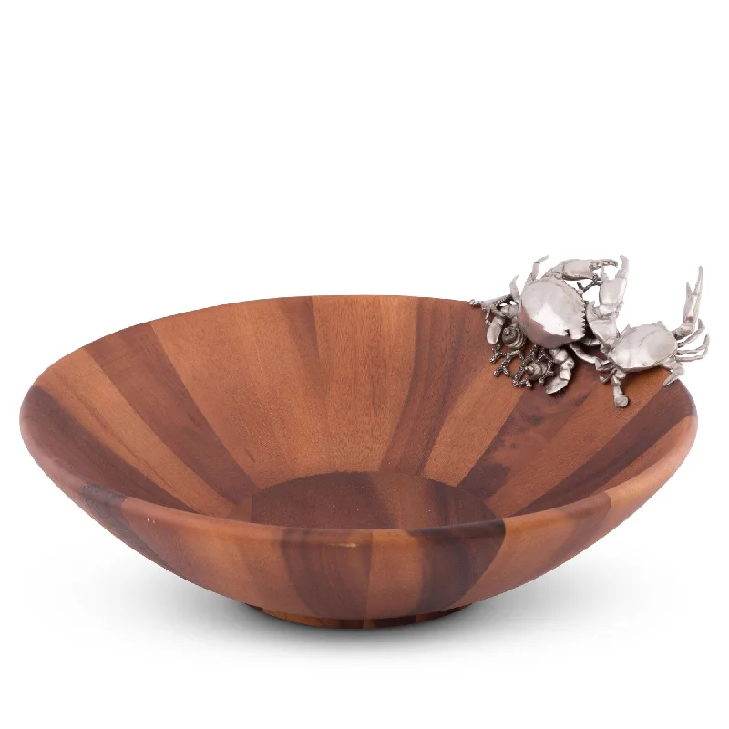 rustic plates and bowls set-Crab Salad Serving Bowl