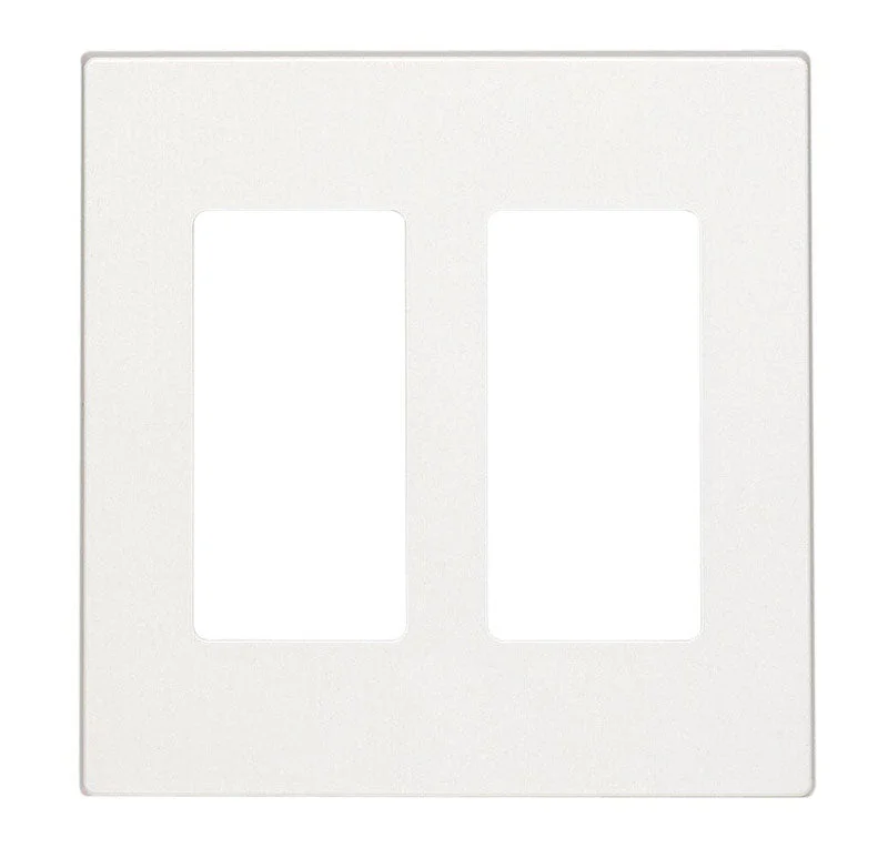 luxury dinnerware for formal dining events-Leviton Decora White 2 gang Polycarbonate Decorator Wall Plate 1 each