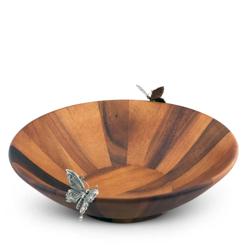 stoneware plates and bowls set-Butterfly Salad Bowl