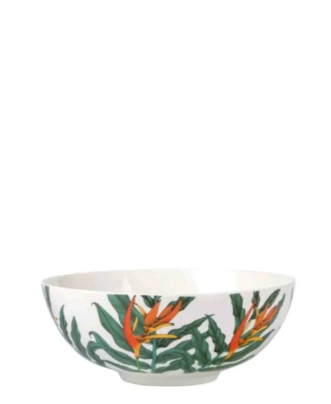 decorative plates for dinner parties-Maxwell & Williams Night Garden Foliage Bowl 16cm - White