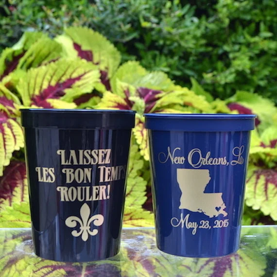 simple coffee mugs for kitchen-Custom State Pride Stadium Plastic Cups