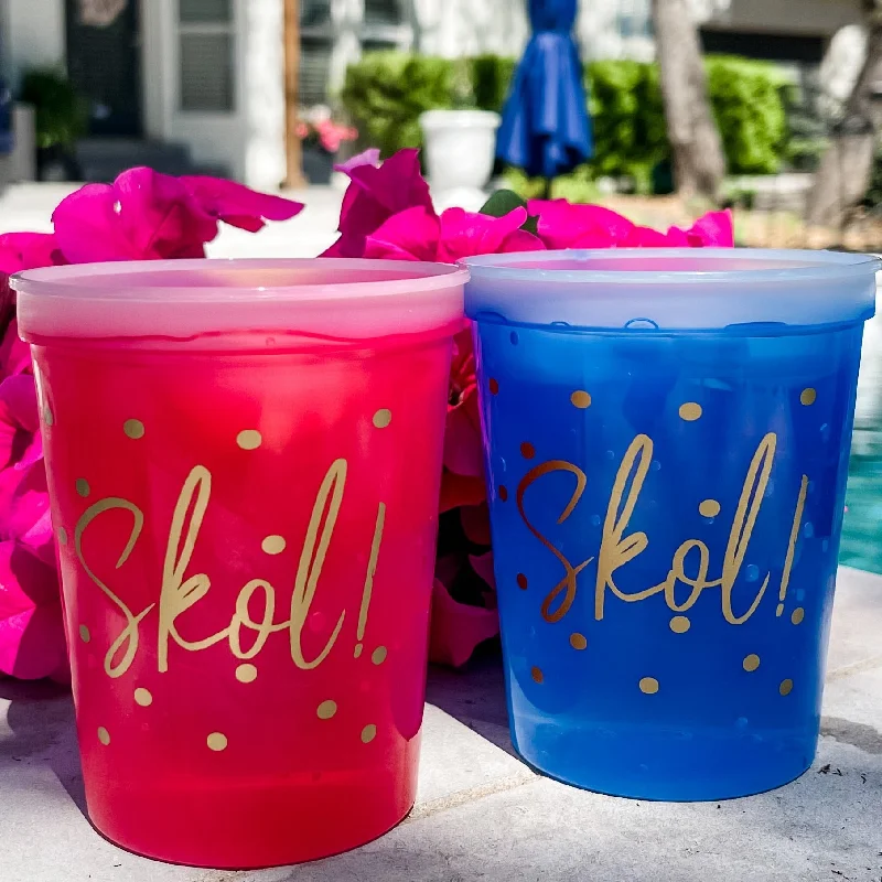 travel mugs with large handles-Skol! Color Changing Mood Cups