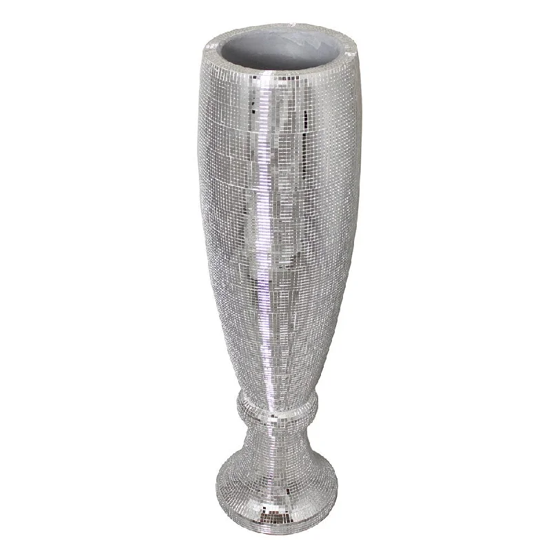 High-quality flower vases for sale -Casa Cortes Lux Mosaic Large Accent Floor Vase