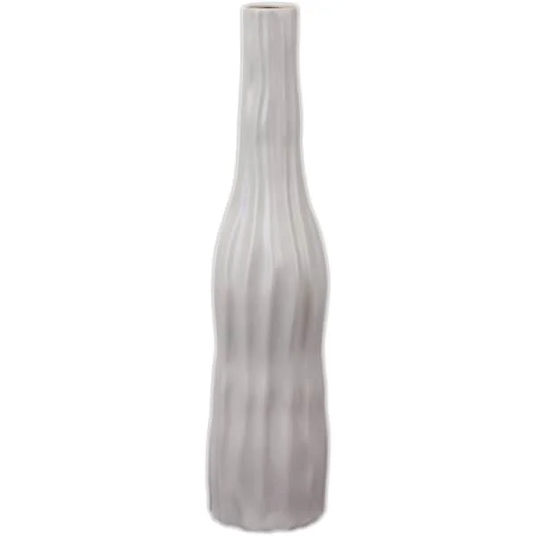 Modern minimalist vases for home -Ceramic Grey Vase