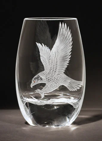 Decorative vases for home decor -Soaring Eagle Teardrop Vase