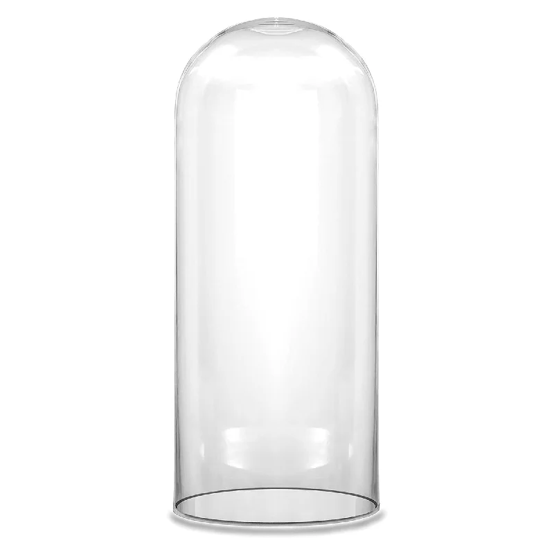 Ceramic vases for contemporary designs -Pack of 4 PCS Clear Glass Cloche Dome D-6" H-14"