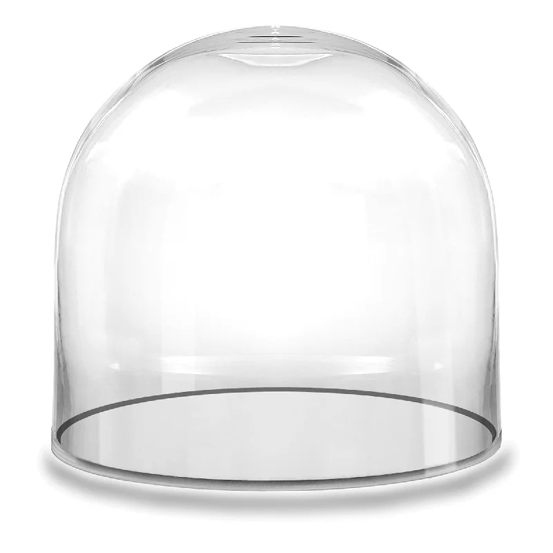 Unique flower vases for home interiors -Pack of 8 PCS Clear Glass Cloche Dome D-6" H-6"