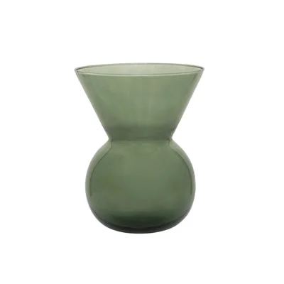 Large decorative vases for home decor -Green Flower Vase