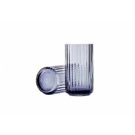 Tall ceramic flower vases for wedding centerpieces -Lyngby Porcelæn Vase H31 Cm Blown Glass, Midnight Blue