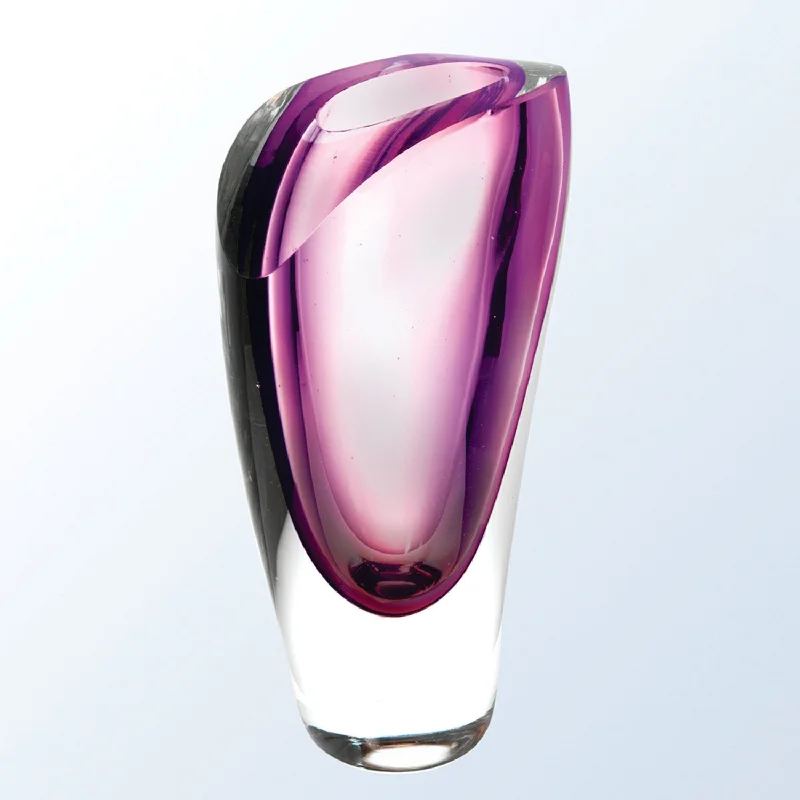 Unique vases for home decoration -Purple Lush Crystal Vase