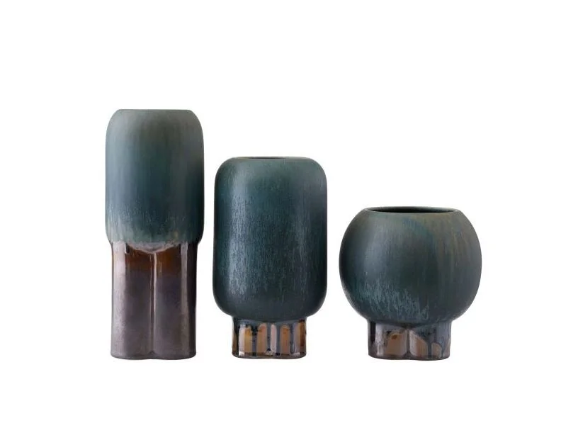 Large decorative glass vases for sale -Tutwell Vases, Set of 3