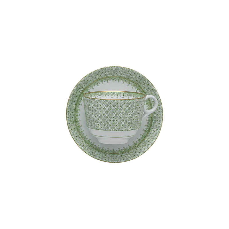 coffee cups for weddings-Lace Tea Cup & Saucer