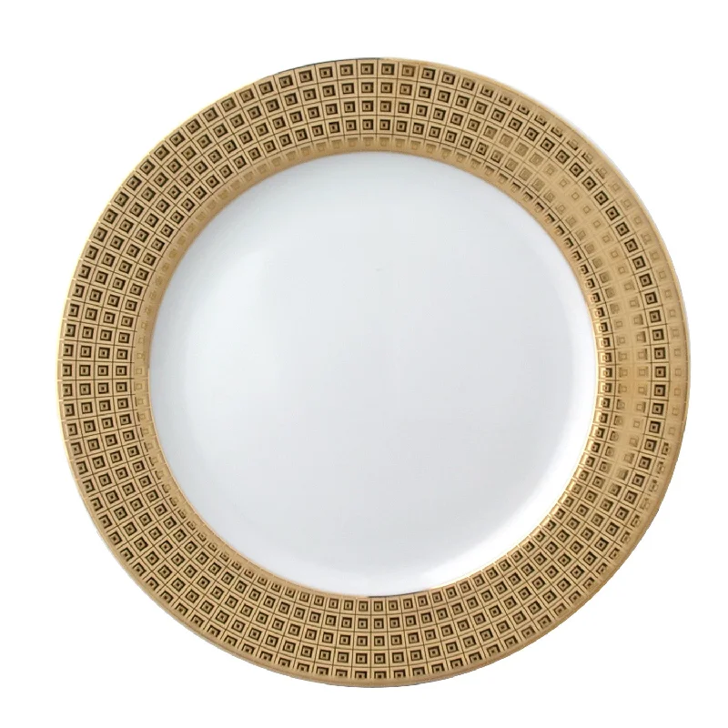 large tea mugs for home-Athena Gold Accent Salad Plate