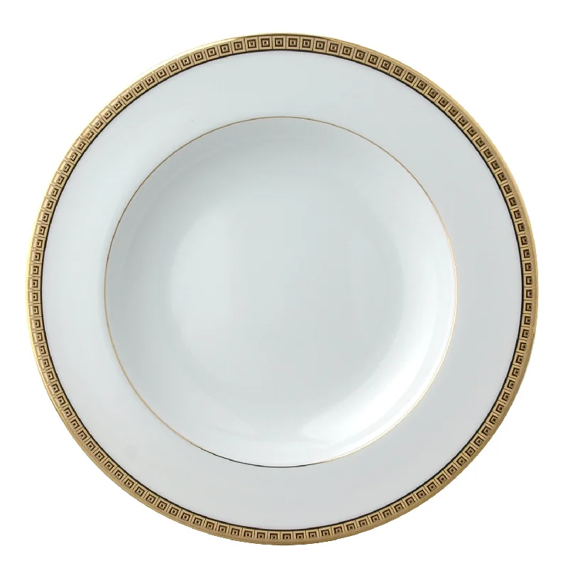 personalized mugs for friends-Athena Gold Rim Soup Bowl, 9"