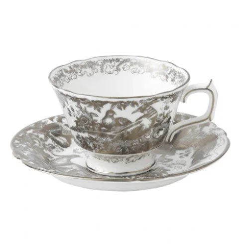 best mugs for coffee shop-Aves Platinum Tea Cup