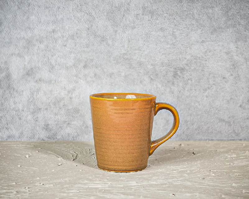 cute mugs for coworkers-Classic Beige Ceramic Coffee Mug | 260 ml