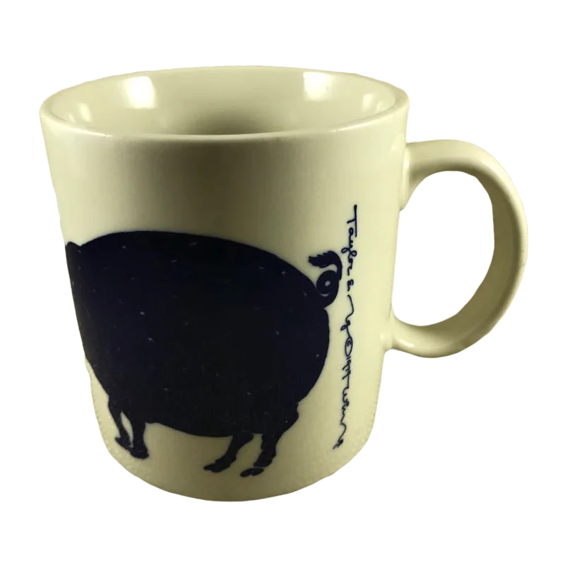 colorful mugs for coffee breaks-Cochon Pig Mug Taylor & Ng