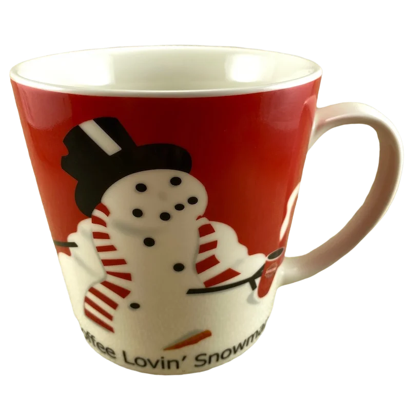 cool mugs for friends-Coffee Lovin' Snowman Mug Seattle's Best Coffee