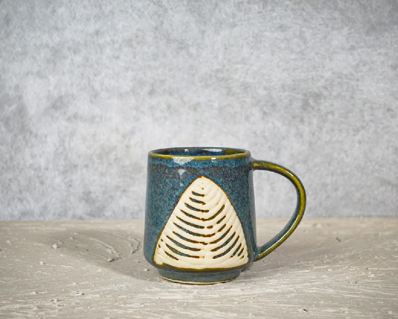 novelty coffee mugs for holidays-Earthy Leaf Ceramic Coffee Mug | 260 ml