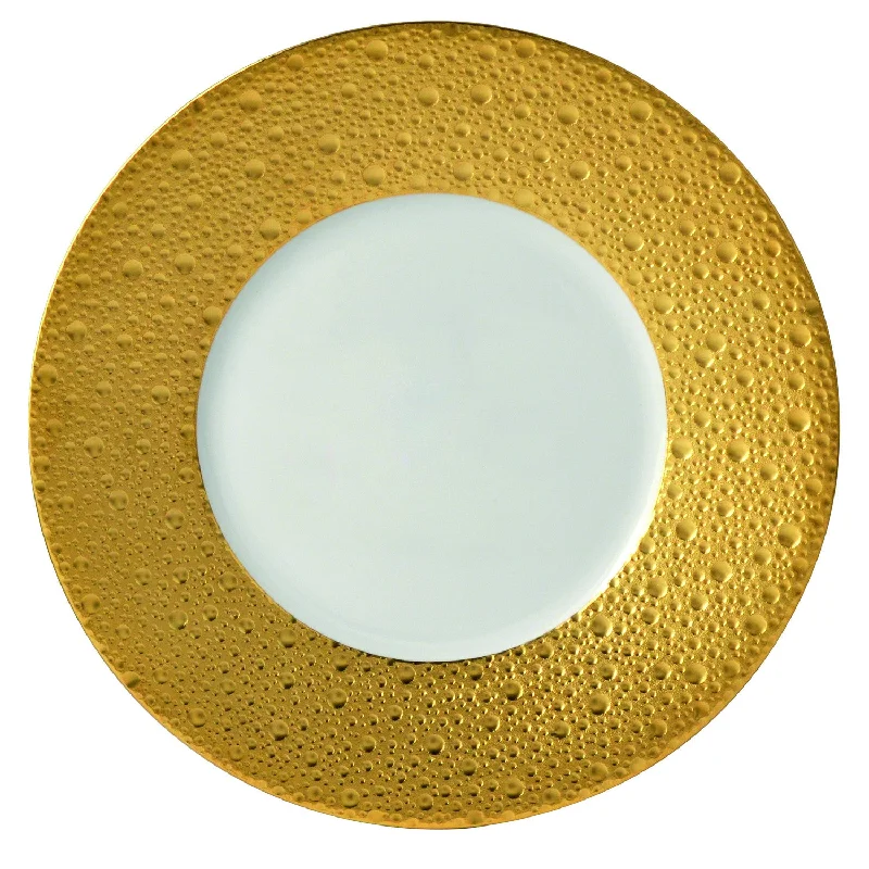 durable coffee mugs for outdoor use-Ecume Gold Salad Plate, 8.5"