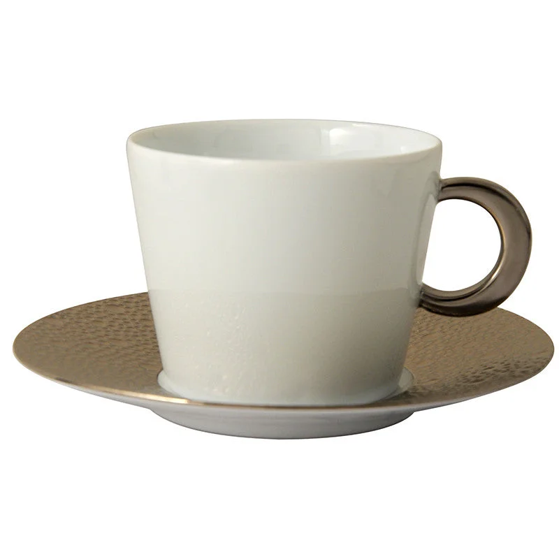 hot drink mugs for winter-Ecume Platinum Tea Cup