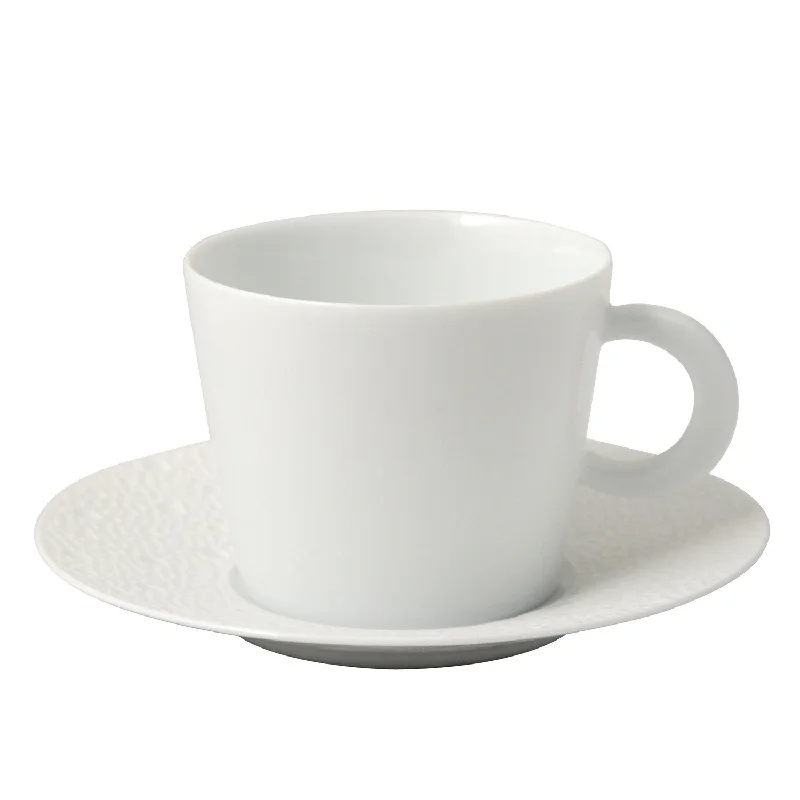 luxury coffee mugs for home-Ecume White Tea Saucer