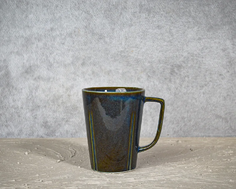 hand-crafted coffee mugs-Electric Blue Ceramic Coffee Mug  | 260 ml