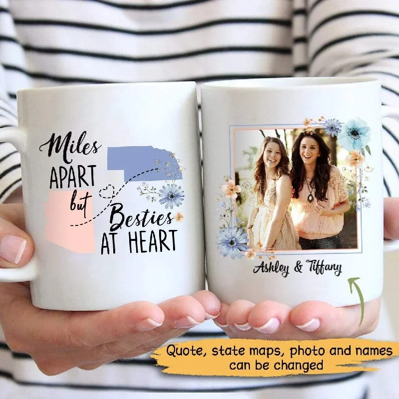 elegant porcelain mugs-Family - Long Distance Relationship Gift Friendship Personalized Photo Mug