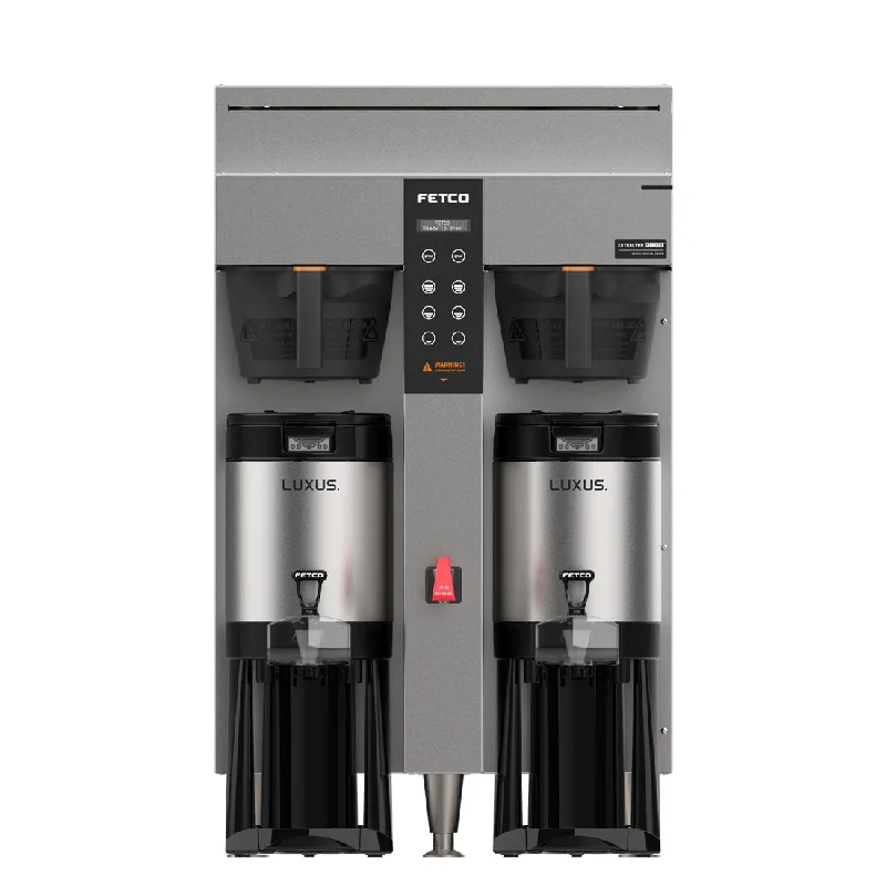 large capacity tea mugs-Fetco CBS-1252 Plus Series Twin Station Airpot Coffee Brewer - 208-240V, Dual Phase