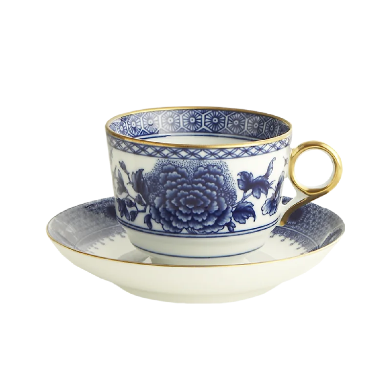 extra large coffee mugs-Imperial Blue Tea Cup & Saucer