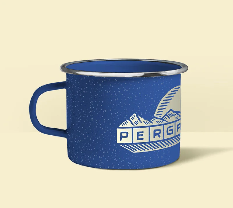 quirky coffee mugs-Mug en Peltre PERGAMINO - Montaña Azul