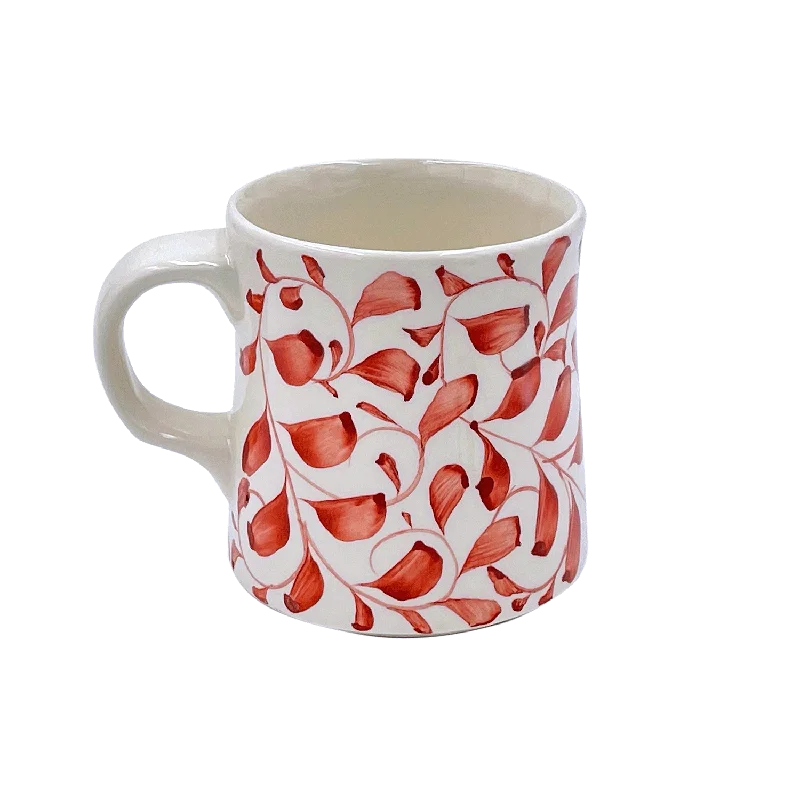 reusable stainless steel mugs-Red Scroll Mug