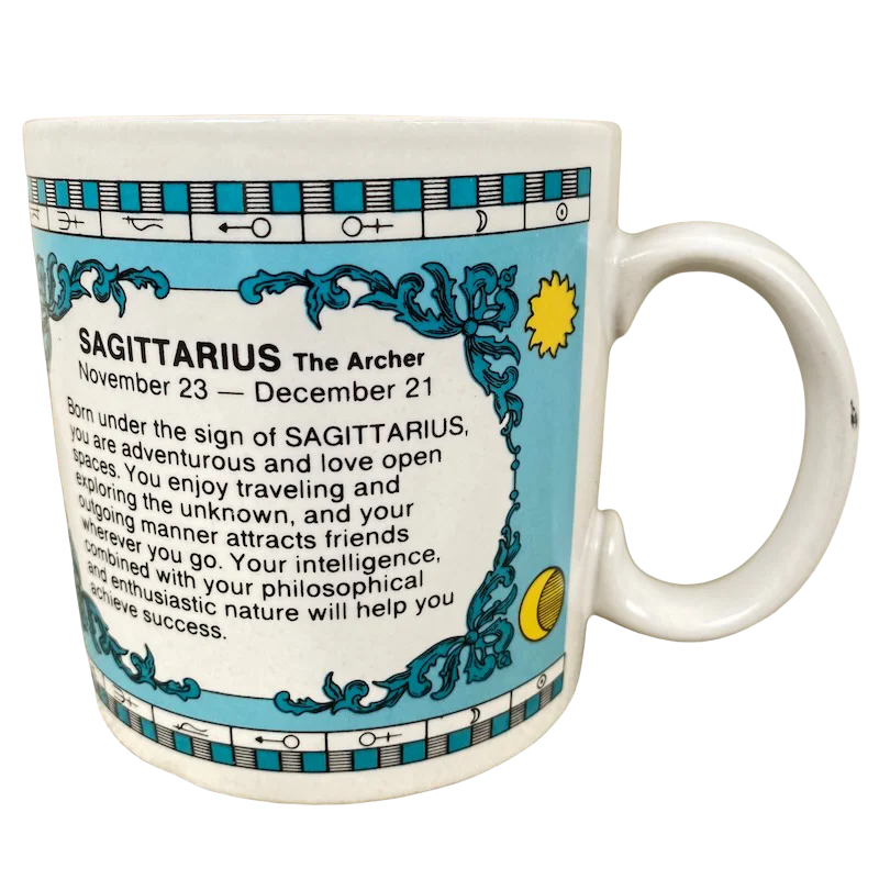 glass mugs for coffee-SAGITTARIUS The Archer Astrology Zodiac Mug Russ