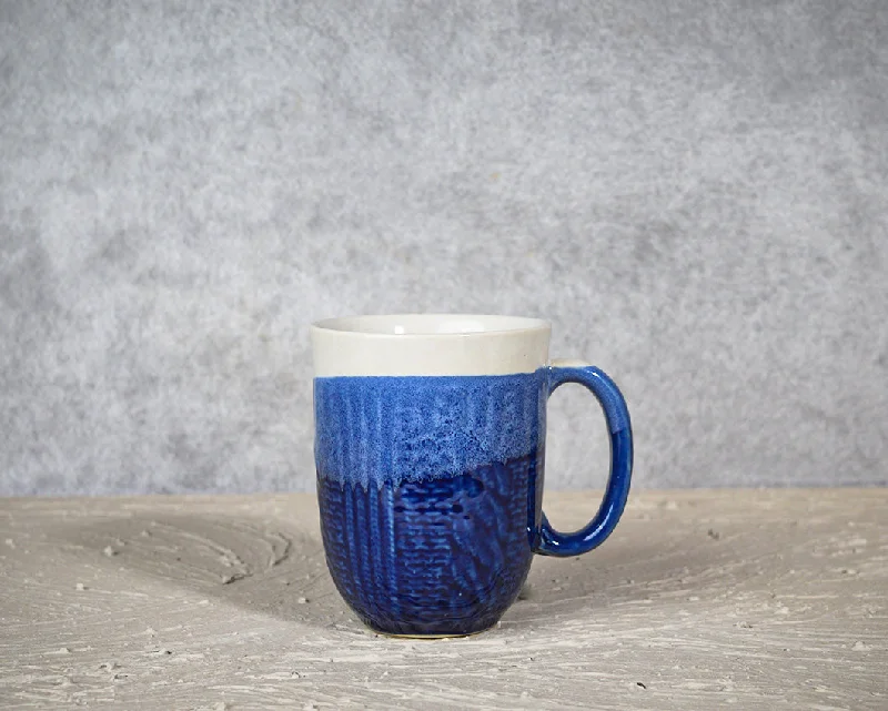 affordable coffee mugs for home-Shades of Blue Ceramic Coffee Mug | 260 ml