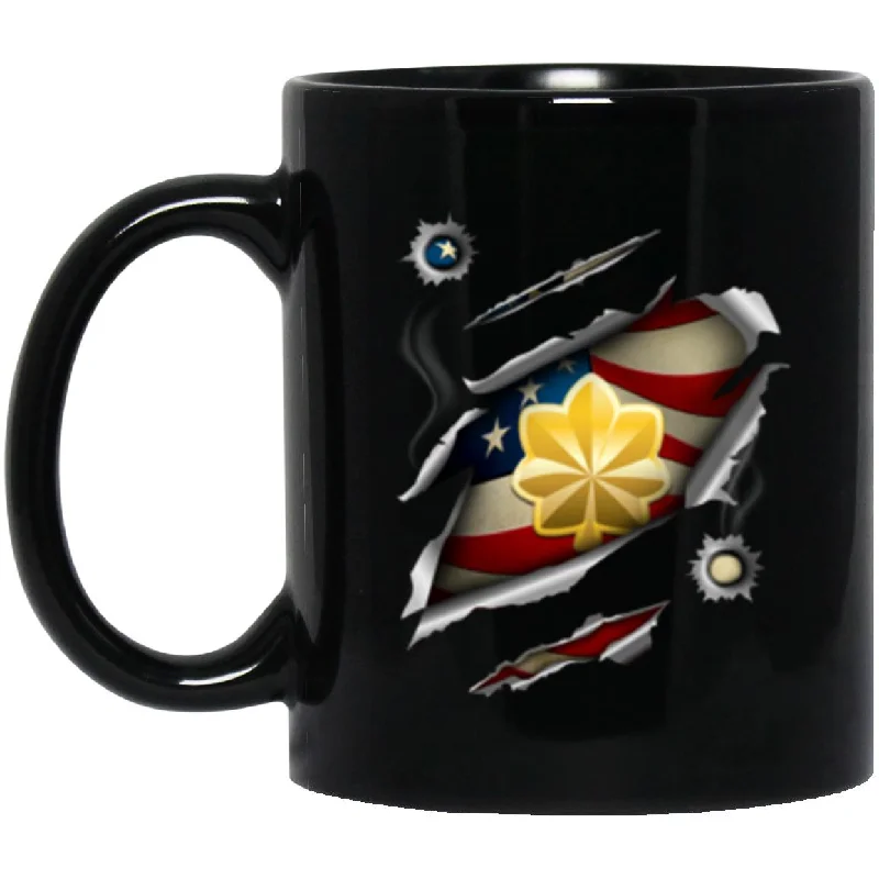 modern coffee mugs for kitchen-US Air Force O-4 Major Maj O4 Field Officer Ranks 11oz - 15oz Black Mug