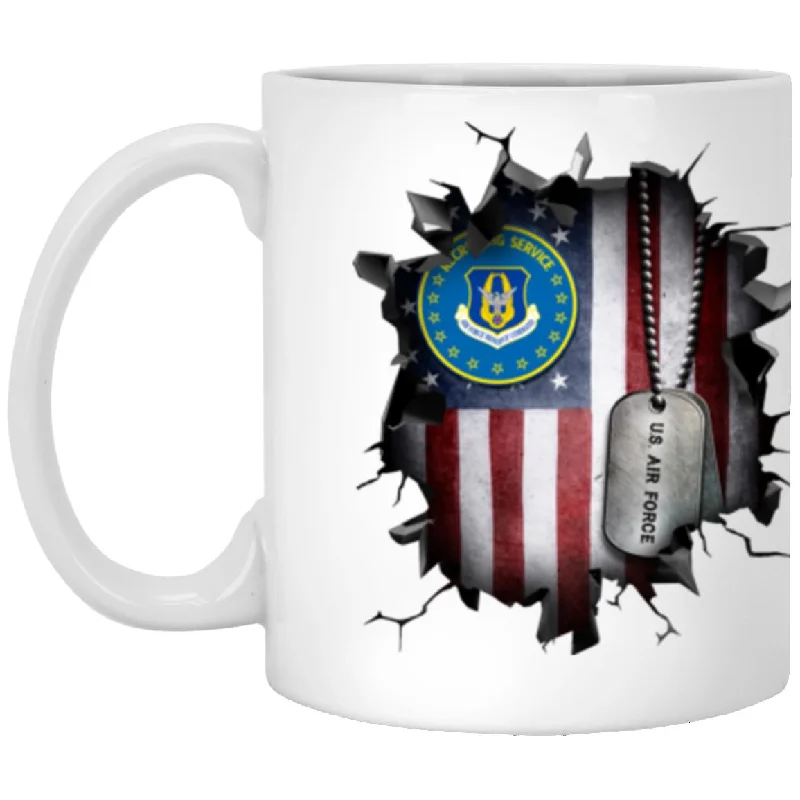 coffee mugs with quotes-US air force reserve recruiting service 3D Break Effect Coffee Mug 11oz - 15oz White Mug