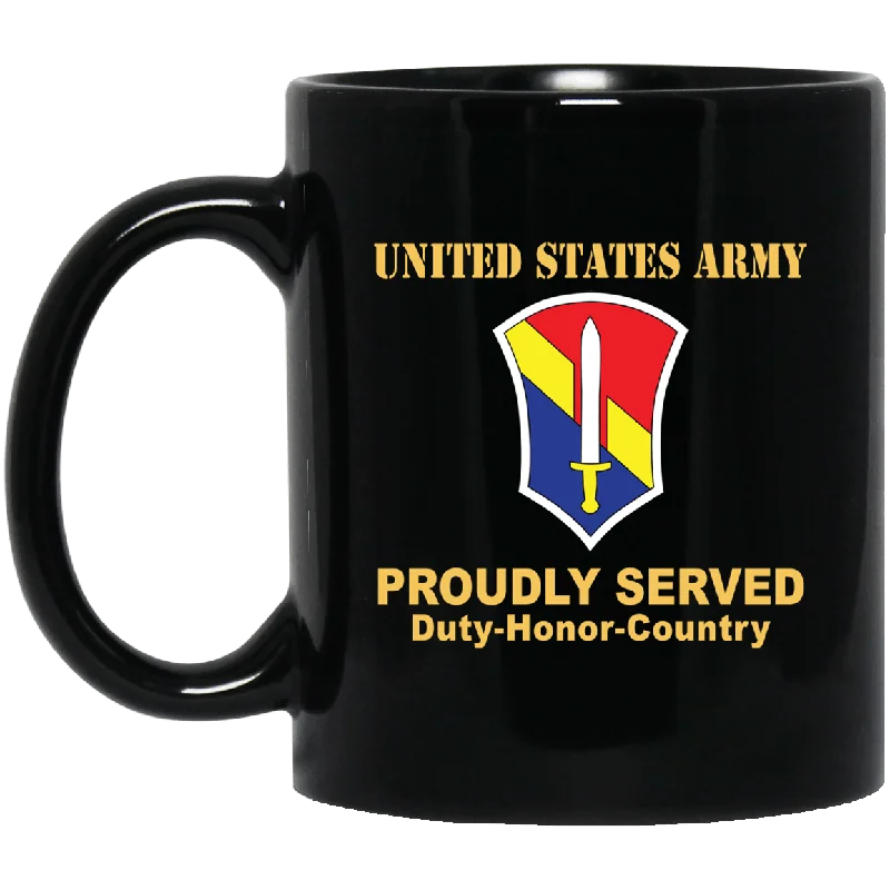 custom printed mugs for business use-US ARMY 1 FIELD FORCE, VIETNAM- 11 oz - 15 oz Black Mug